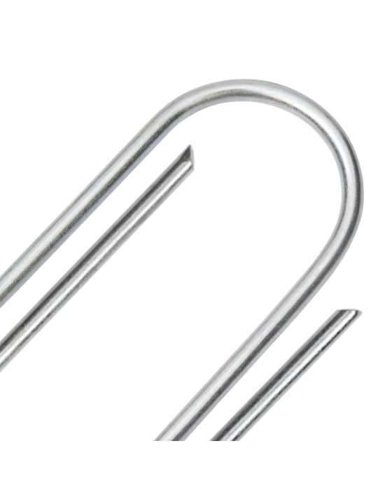 Maatapit u-muotoinen 50 pcs 15x3,5 cm galvanoitu teräs