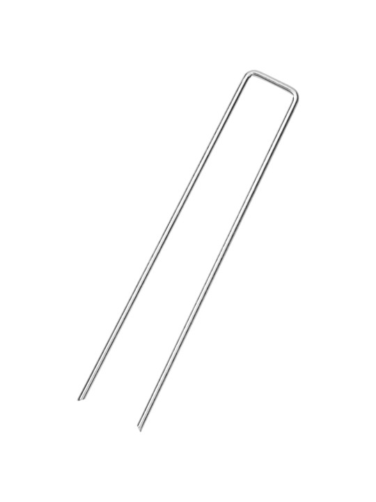 Maatapit u-muotoinen 50 pcs 20x3,5 cm galvanoitu teräs
