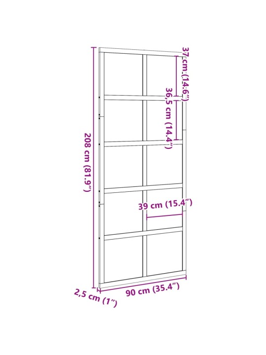 Lato-ovi 90x208 cm täysi mänty