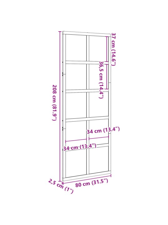 Lato-ovi 80x208 cm täysi mänty