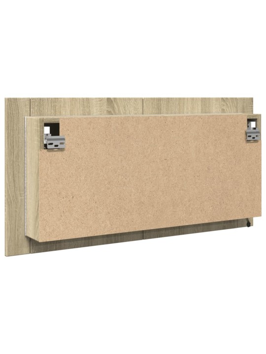 LED peilikaappi Sonoma-tammi 90x12x45 cm tekninen puu