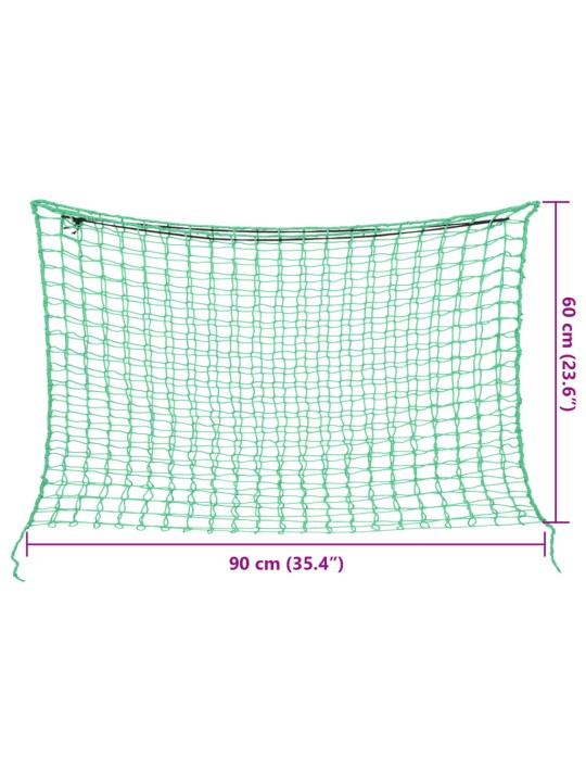 Heinäverkot 2 kpl suorakulmainen vihreä 90x60 cm PP