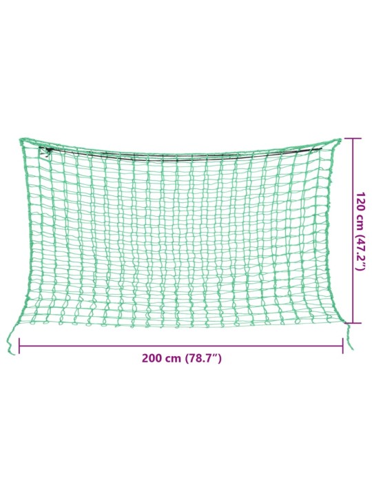 Heinäverkot 2 kpl suorakulmainen vihreä 200x120 cm PP