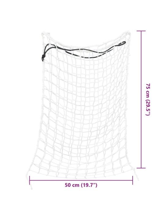 Heinäverkot 2 kpl suorakulmainen valkoinen 75x50 cm PP