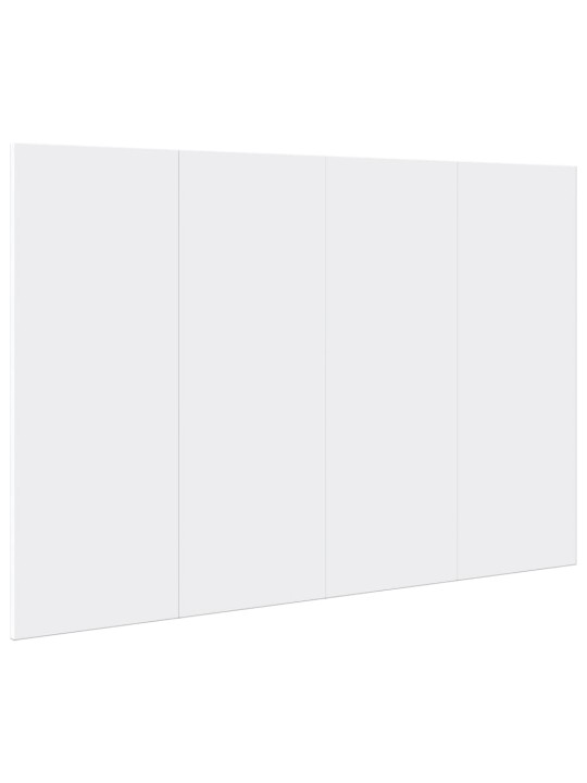 Sängynpääty yöpöydillä valkoinen 120 cm tekninen puu