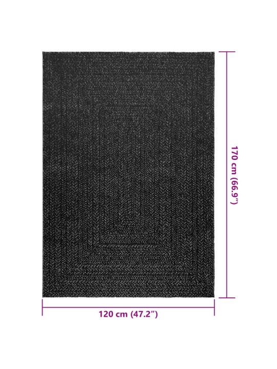 Matto zizur 120x170 cm juuttityyli sisä- ja ulkokäyttöön