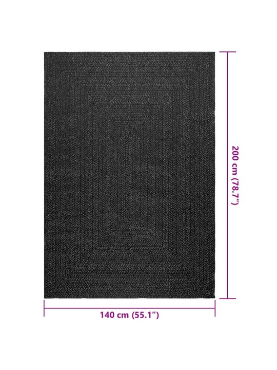 Matto zizur 140x200 cm juuttityyli sisä- ja ulkokäyttöön