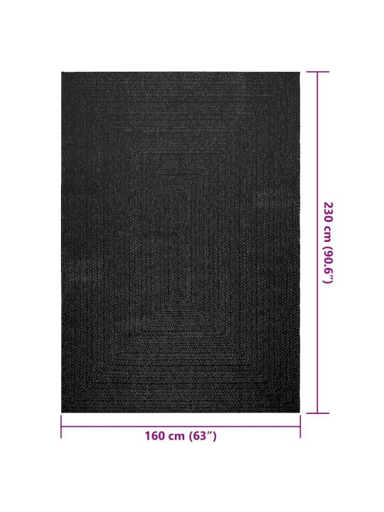 Matto zizur 160x230 cm juuttityyli sisä- ja ulkokäyttöön