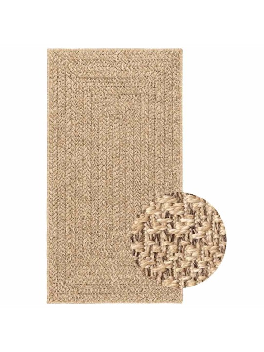 Matto zizur beige 80x150 cm juuttityyli sisä- ja ulkokäyttöön