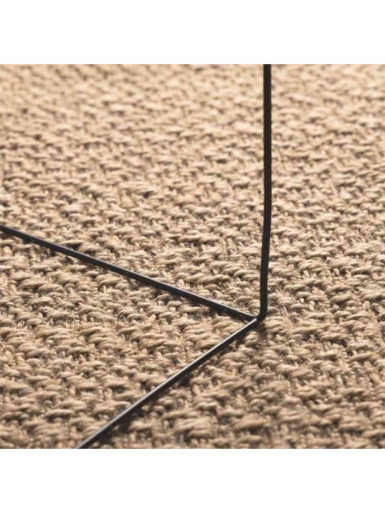 Matto zizur beige 120x170 cm juuttityyli sisä- ja ulkokäyttöön