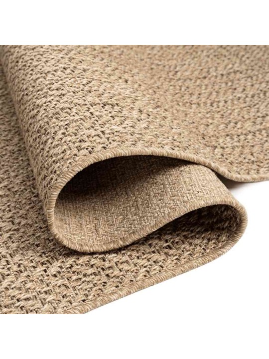 Matto zizur beige 200x290 cm juuttityyli sisä- ja ulkokäyttöön