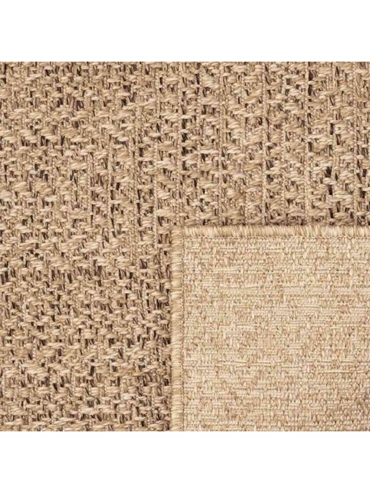 Matto zizur beige 200x290 cm juuttityyli sisä- ja ulkokäyttöön