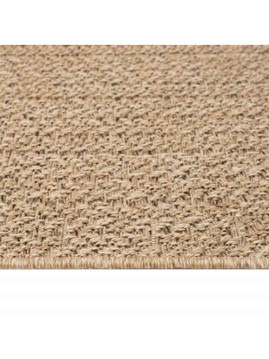 Matto zizur beige 200x290 cm juuttityyli sisä- ja ulkokäyttöön