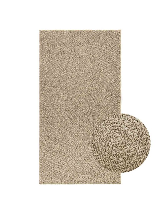 Matto zizur beige 80x150 cm juuttityyli sisä- ja ulkokäyttöön
