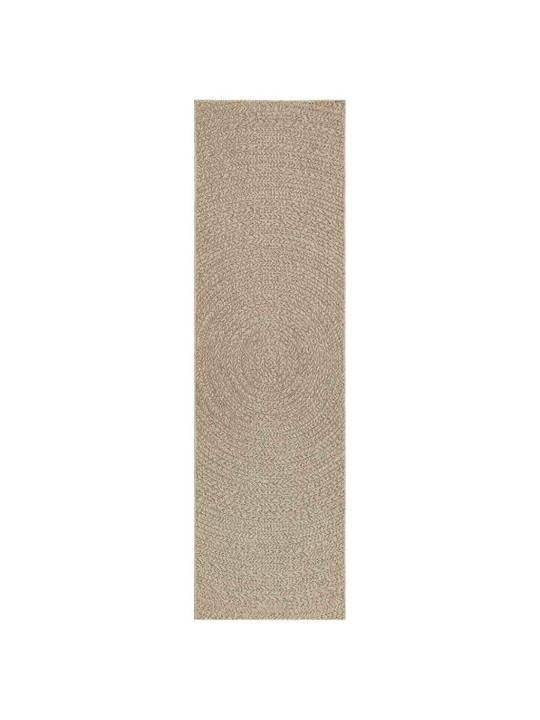 Matto zizur beige 80x250 cm juuttityyli sisä- ja ulkokäyttöön