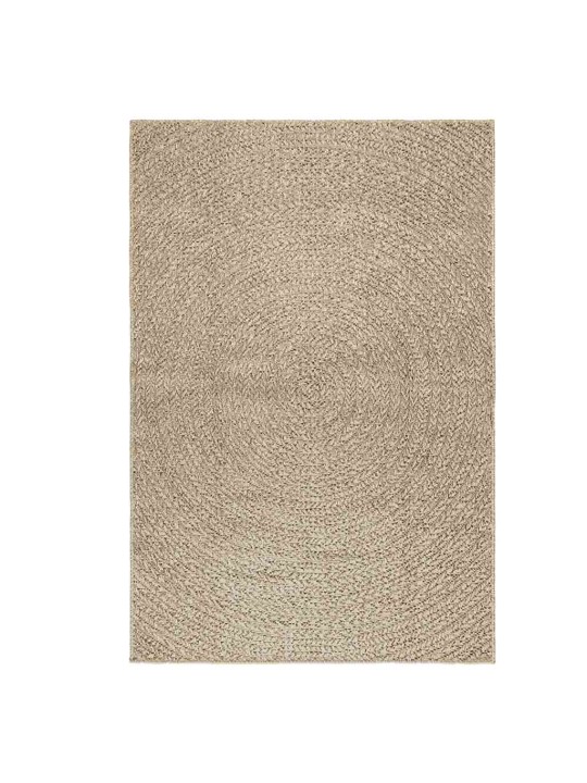 Matto zizur beige 120x170 cm juuttityyli sisä- ja ulkokäyttöön