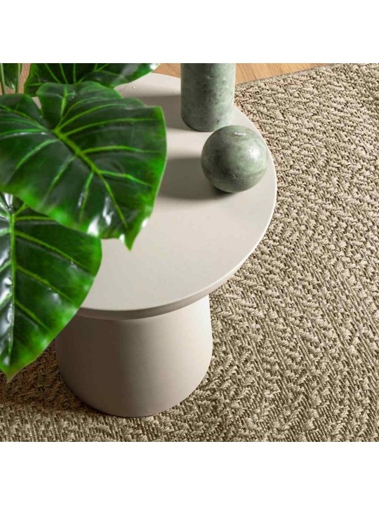 Matto zizur beige 120x170 cm juuttityyli sisä- ja ulkokäyttöön