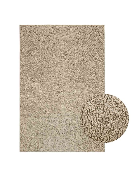 Matto zizur beige 140x200 cm juuttityyli sisä- ja ulkokäyttöön