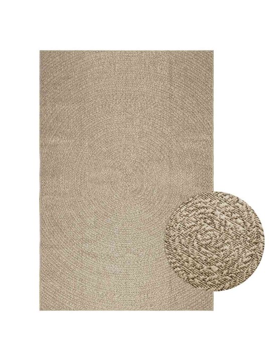 Matto zizur beige 160x230 cm juuttityyli sisä- ja ulkokäyttöön