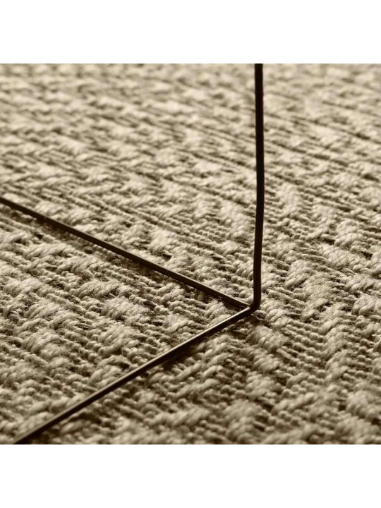 Matto zizur beige 160x230 cm juuttityyli sisä- ja ulkokäyttöön