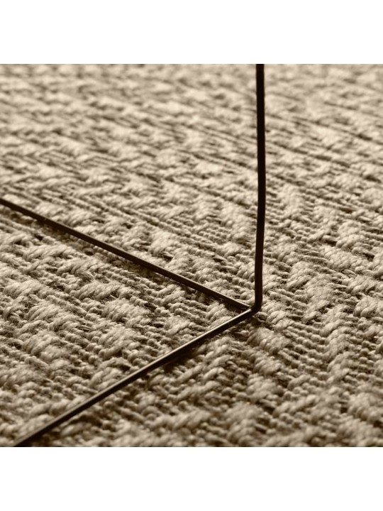 Matto zizur beige 200x290 cm juuttityyli sisä- ja ulkokäyttöön