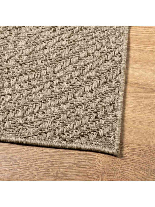 Matto zizur beige 200x290 cm juuttityyli sisä- ja ulkokäyttöön