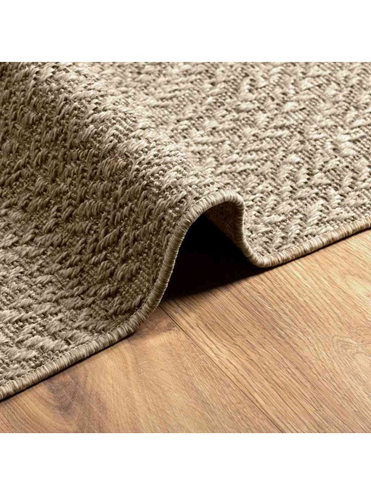 Matto zizur beige 200x290 cm juuttityyli sisä- ja ulkokäyttöön