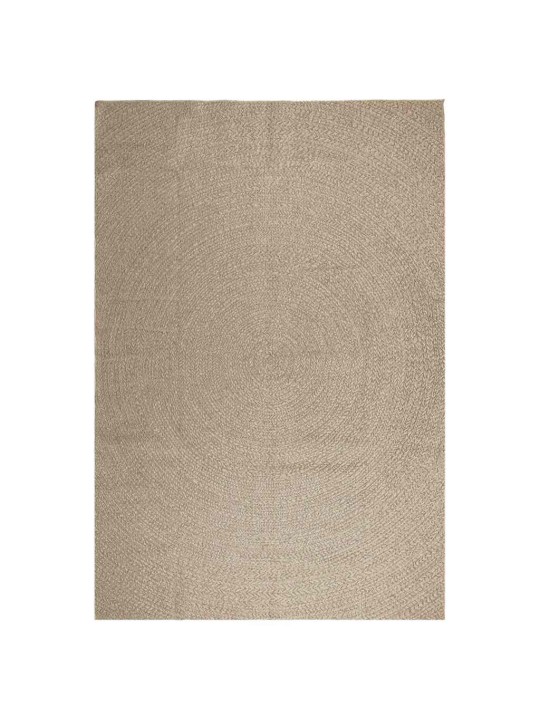 Matto zizur beige 240x340 cm juuttityyli sisä- ja ulkokäyttöön