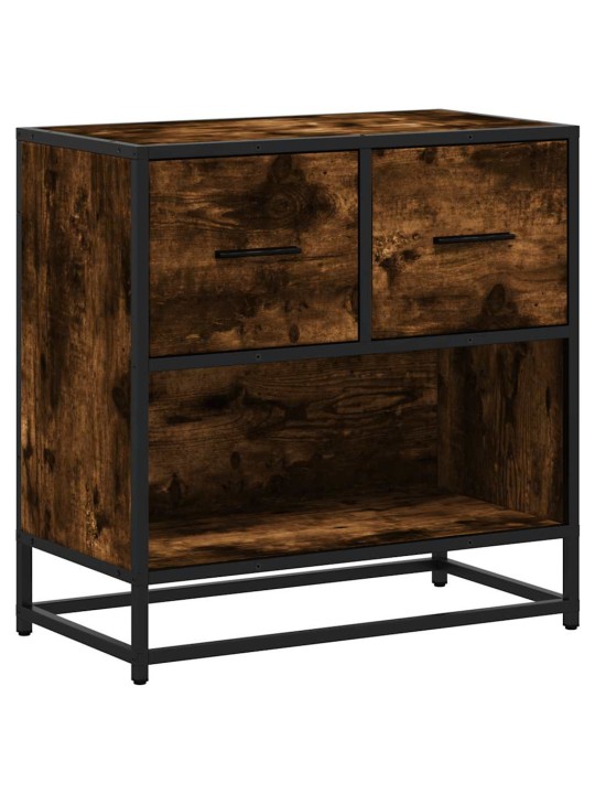 Yökaappi savustettu tammi 60x31x60 cm tekninen puu ja metalli