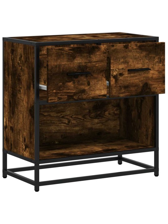 Yökaappi savustettu tammi 60x31x60 cm tekninen puu ja metalli