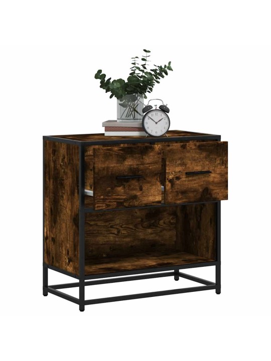 Yökaappi savustettu tammi 60x31x60 cm tekninen puu ja metalli