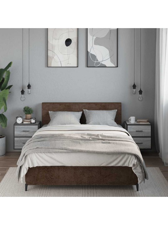 Seinäkaapit 2 kpl harmaa sonoma 40x31x39,5 cm
