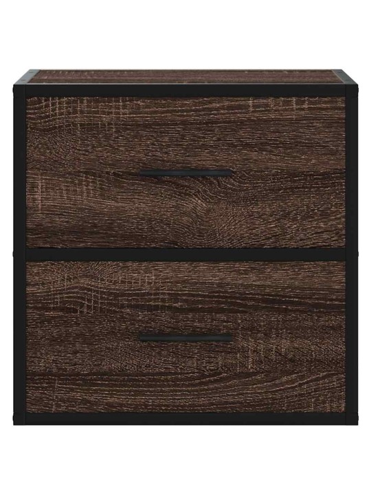 Seinäkaapit 2 kpl ruskea tammi 40x31x39,5 cm