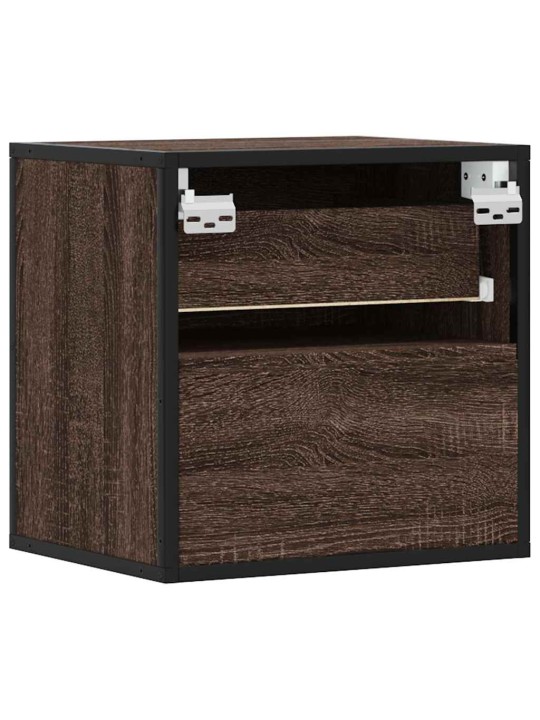 Seinäkaapit 2 kpl ruskea tammi 40x31x39,5 cm