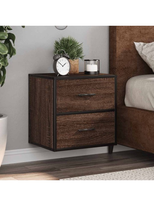 Seinäkaapit 2 kpl ruskea tammi 40x31x39,5 cm