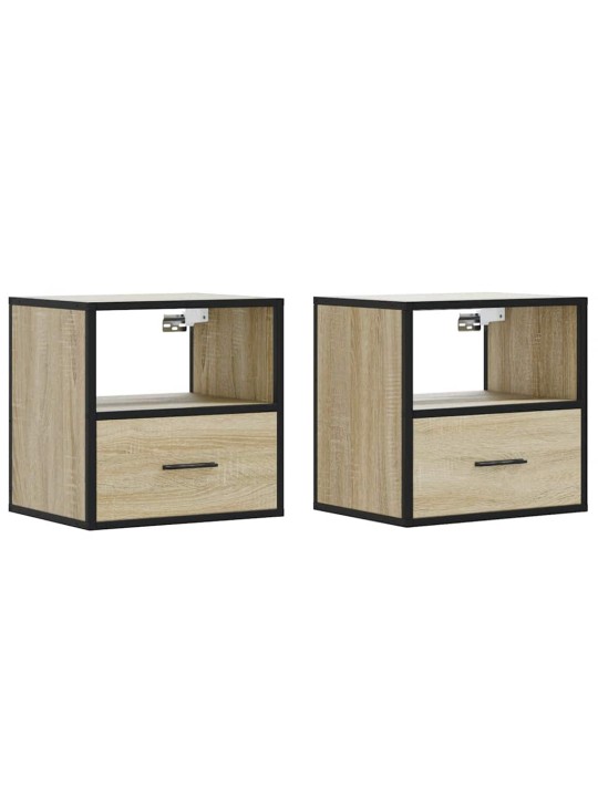 Seinäkaapit 2 kpl sonoma oak 40x31x39,5 cm