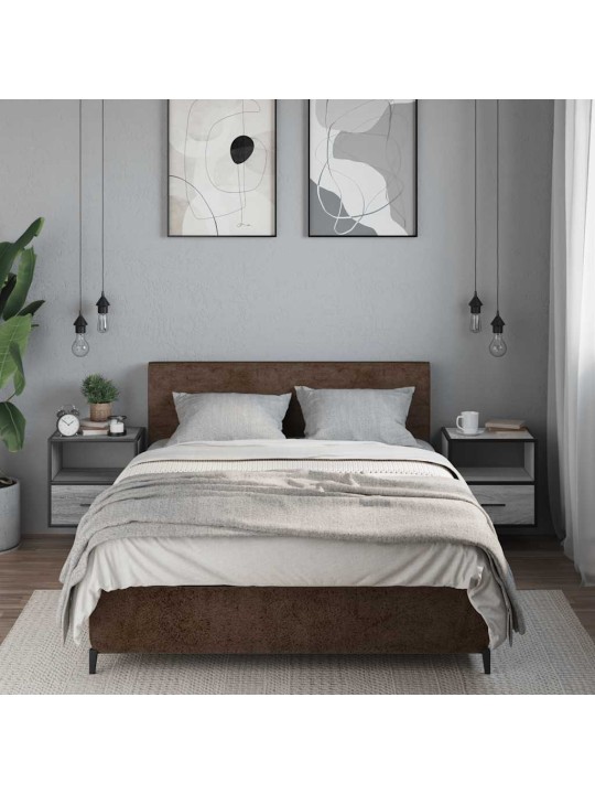 Seinäkaapit 2 kpl harmaa sonoma 40x31x39,5 cm