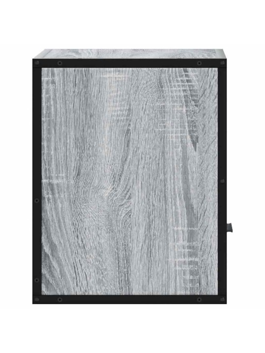Seinäkaapit 2 kpl harmaa sonoma 40x31x39,5 cm