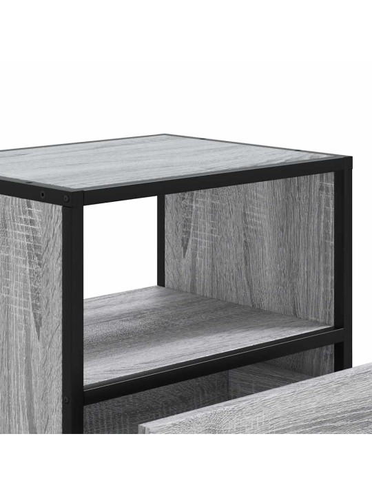 Seinäkaapit 2 kpl harmaa sonoma 40x31x39,5 cm