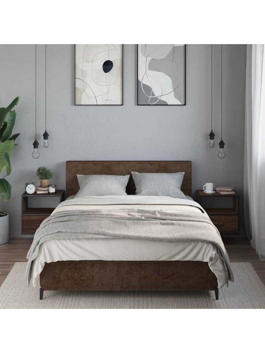 Seinäkaapit 2 kpl ruskea tammi 40x31x39,5 cm