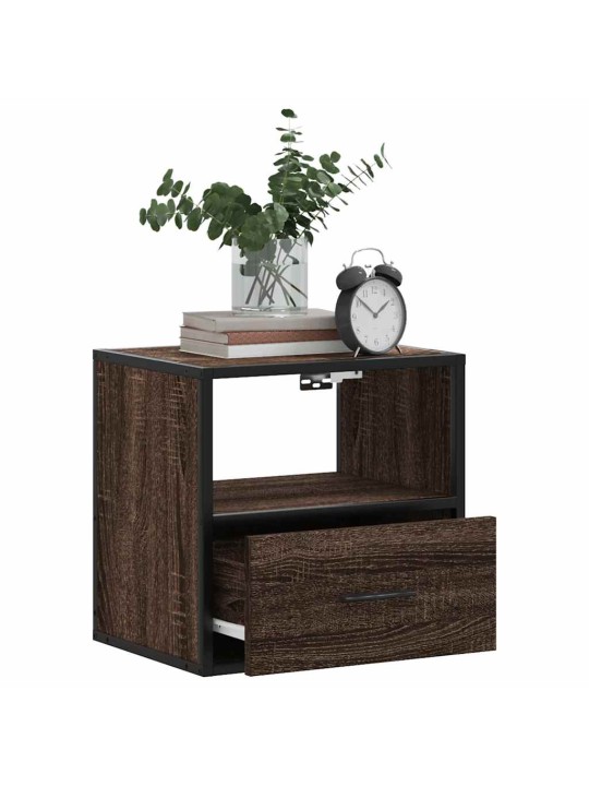 Seinäkaapit 2 kpl ruskea tammi 40x31x39,5 cm