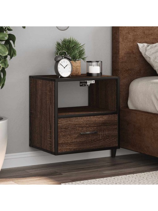 Seinäkaapit 2 kpl ruskea tammi 40x31x39,5 cm