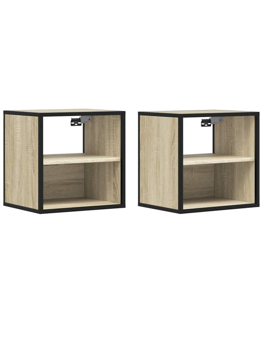 Seinäkaapit 2 kpl sonoma oak 40x31x39,5 cm