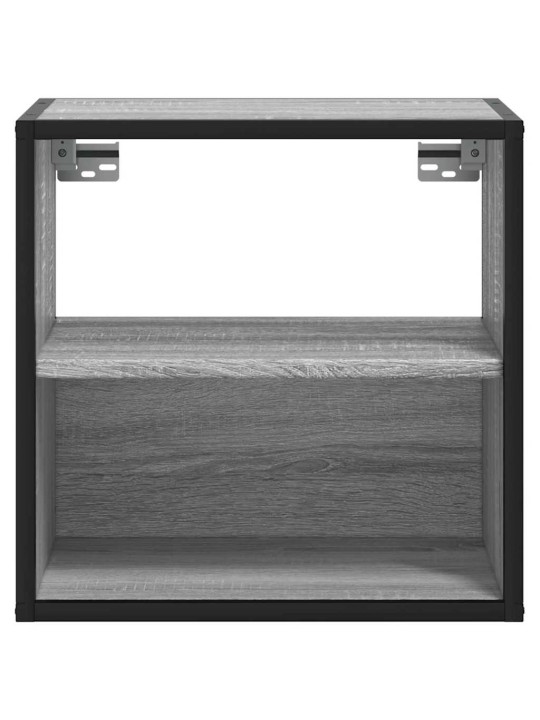 Seinäkaapit 2 kpl harmaa sonoma 40x31x39,5 cm