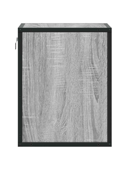Seinäkaapit 2 kpl harmaa sonoma 40x31x39,5 cm