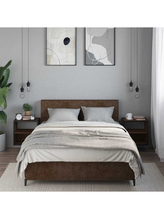 Seinäkaapit 2 kpl ruskea tammi 40x31x39,5 cm