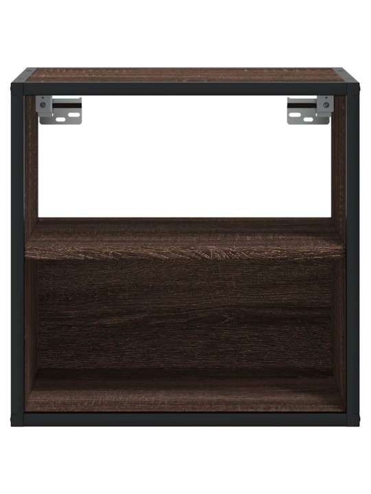Seinäkaapit 2 kpl ruskea tammi 40x31x39,5 cm