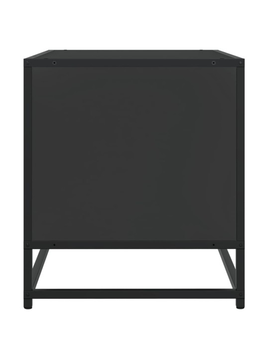 Tv-kaappi musta 120,5x40x46 cm suunniteltu puu ja metalli