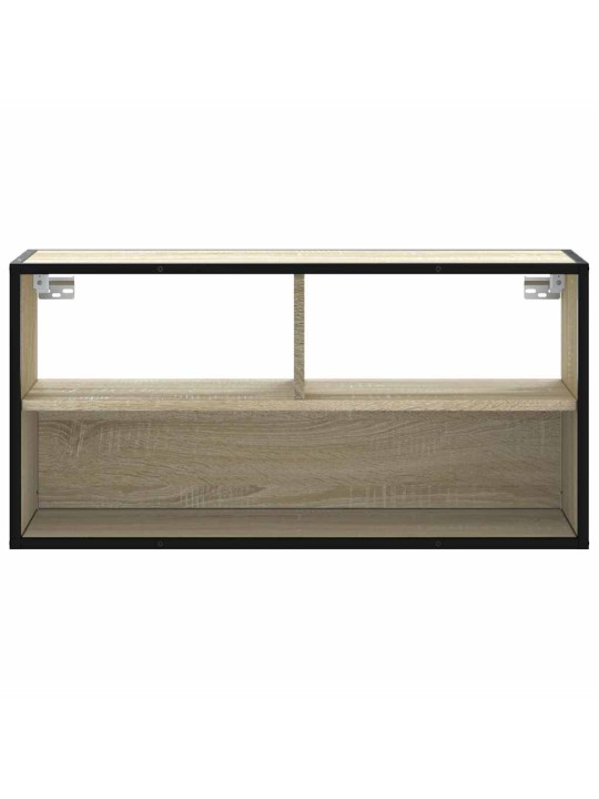 TV-taso Sonoma-tammi 80x31x39,5 cm tekninen puu ja metalli