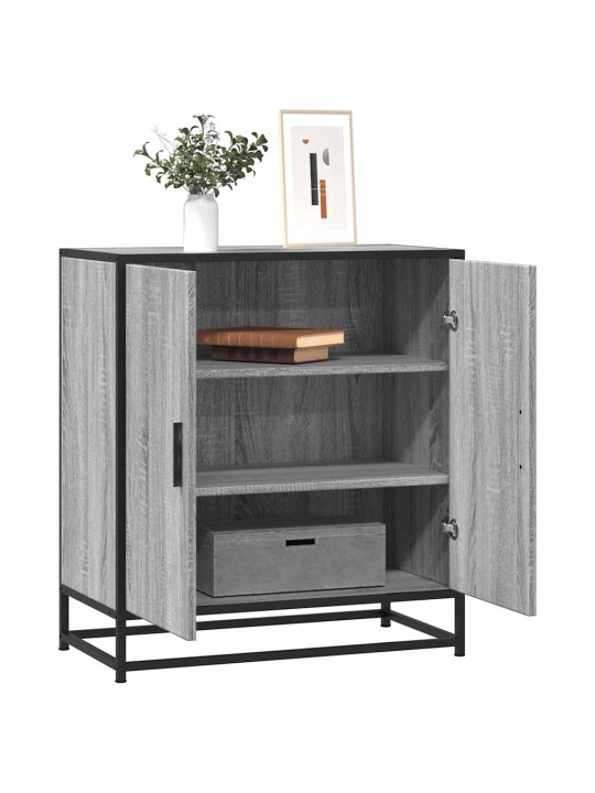 Senkki harmaa sonoma 68x35x76 cm suunniteltu puu ja metalli